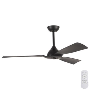 Bathroom soffitto fan diametro 132 cm IP44 nero + telecomando