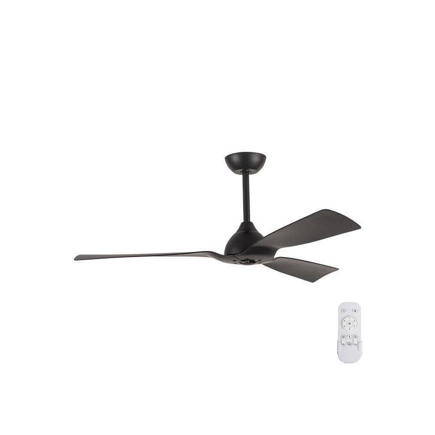 Bathroom soffitto fan diametro 132 cm IP44 nero + telecomando