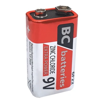 Batteria al cloruro di zinco 6F22 EXTRA POWER 9V