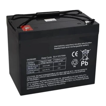 Batteria al piombo VRLA AGM 12V/70Ah