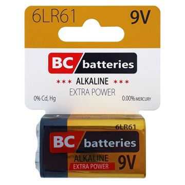 Batteria alcalina 6LR61 EXTRA POWER 9V