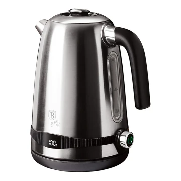 BerlingerHaus - Bollitore con termoregolazione 1,7 l 2200W/230V inox/nero