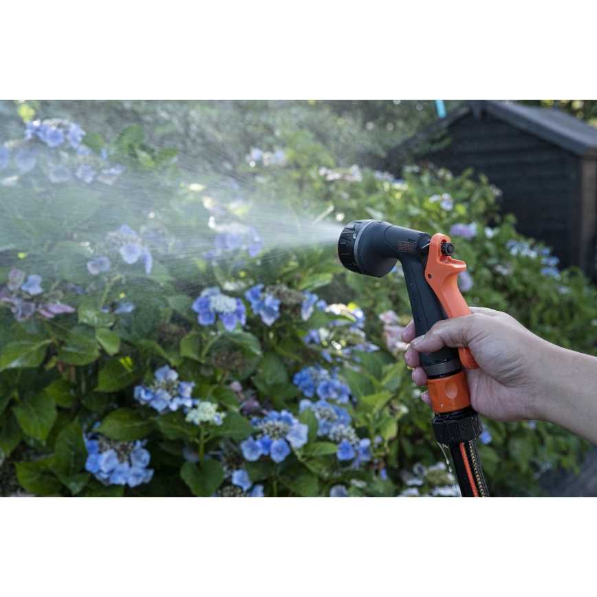 BLACK+DECKER - Pistola di irrigazione 6 funzioni