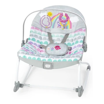 Bright Starts - Dondolo vibrante per bambini ROSY RAINBOW