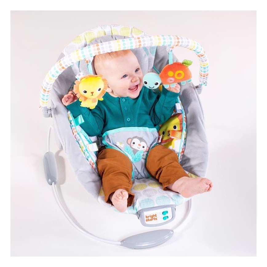 Bright Starts - Lettino vibrante per bambini con melodia WHIMSICAL WILD