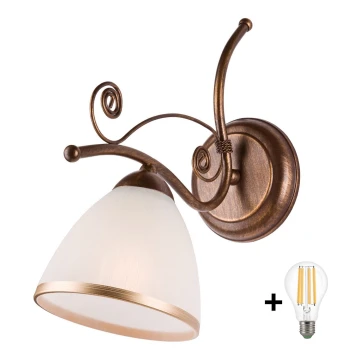 Brilagi - Applique a LED ANTICO 1xE27/60W/230V patina di bronzo