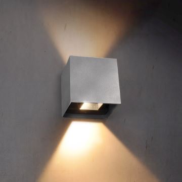 Brilagi - Applique a LED da esterno CUBE LED/6W/230V grigio IP54