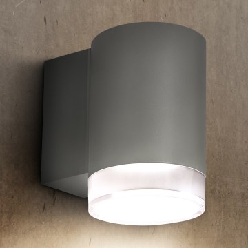 Brilagi - Applique da esterno MATERA 1xGU10/30W/230V grigio IP54