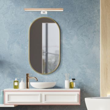 Brilagi - Illuminazione a LED per specchi da bagno WOODY MIRROR LED/12W/230V IP44 quercia/bianco