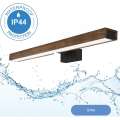 Brilagi - Illuminazione a LED per specchi da bagno WOODY MIRROR LED/12W/230V IP44 quercia/nero