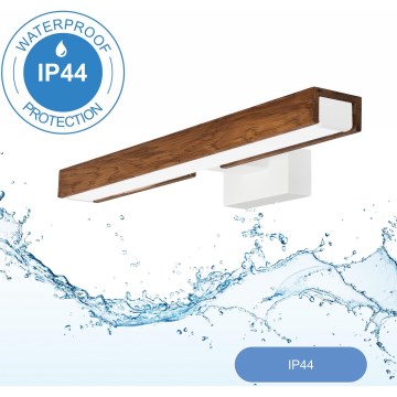 Brilagi - Illuminazione a LED per specchi da bagno WOODY MIRROR LED/8W/230V IP44 quercia/bianco