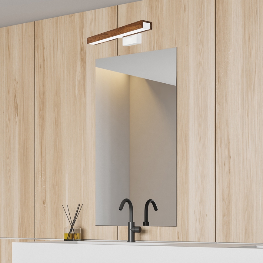 Brilagi - Illuminazione a LED per specchi da bagno WOODY MIRROR LED/8W/230V IP44 quercia/bianco