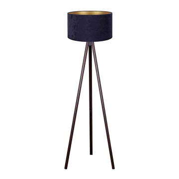 Brilagi - Lampada con piedistallo VELVET 1xE27/60W/230V wenge/blu