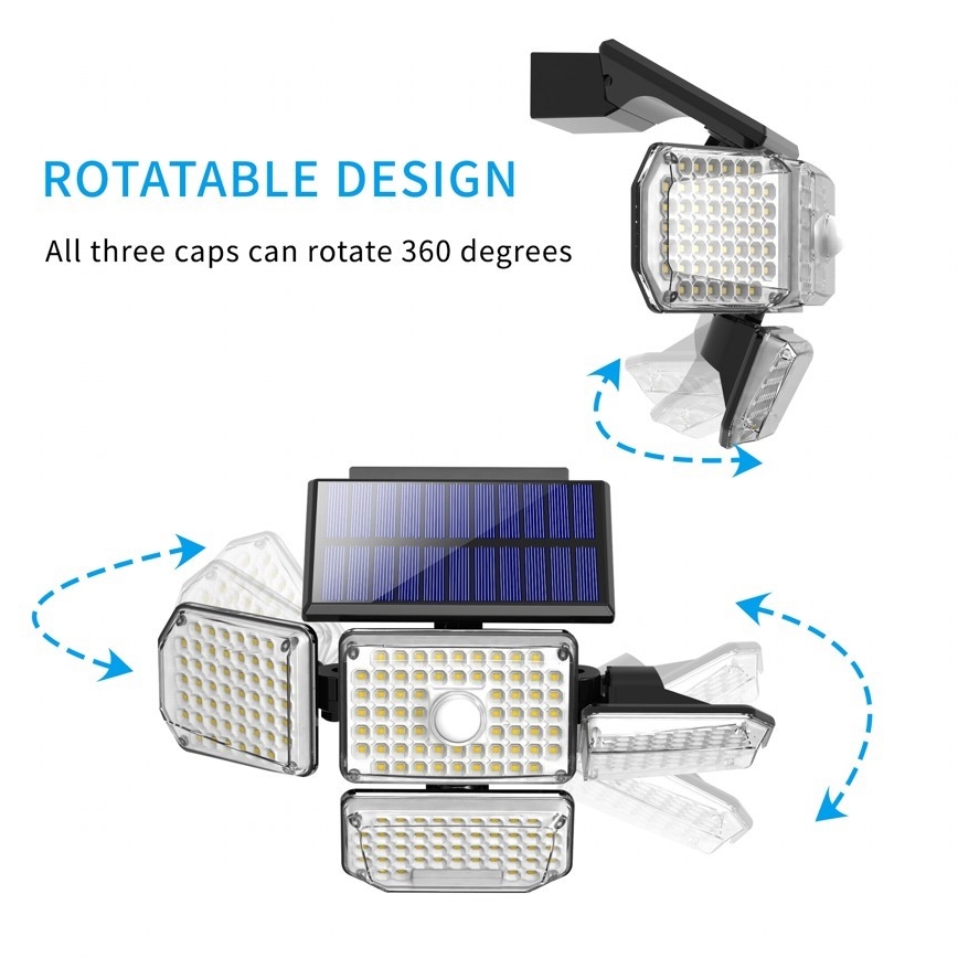 Brilagi - Lampada da parete solare a LED con sensore WALLIE LED/5W/5,5V IP65