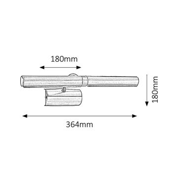 Brilagi - Lampada LED da quadro DANAE 2xE14/6W/230V bianco