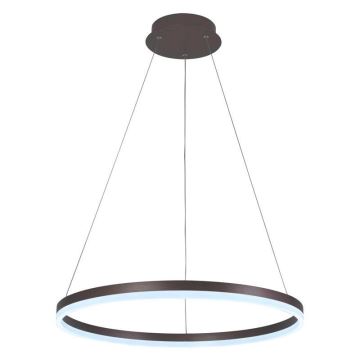 Brilagi - Lampadario a sospensione con filo LED dimmerabile CIRCLE LED/42W/230V 3000-6500K marrone + telecomando