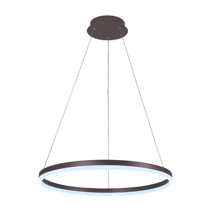 Brilagi - Lampadario a sospensione con filo LED dimmerabile CIRCLE LED/42W/230V 3000-6500K marrone + telecomando