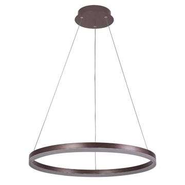 Brilagi - Lampadario a sospensione con filo LED dimmerabile CIRCLE LED/42W/230V 3000-6500K marrone + telecomando