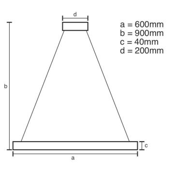 Brilagi - Lampadario a sospensione con filo LED dimmerabile CIRCLE LED/42W/230V 3000-6500K marrone + telecomando