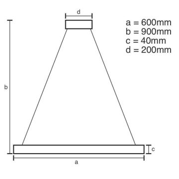 Brilagi - Lampadario a sospensione con filo LED dimmerabile CIRCLE LED/42W/230V 3000-6500K + telecomando