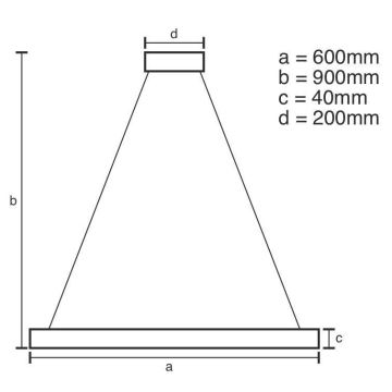 Brilagi - Lampadario a sospensione con filo LED dimmerabile CIRCLE LED/42W/230V 3000-6500K + telecomando