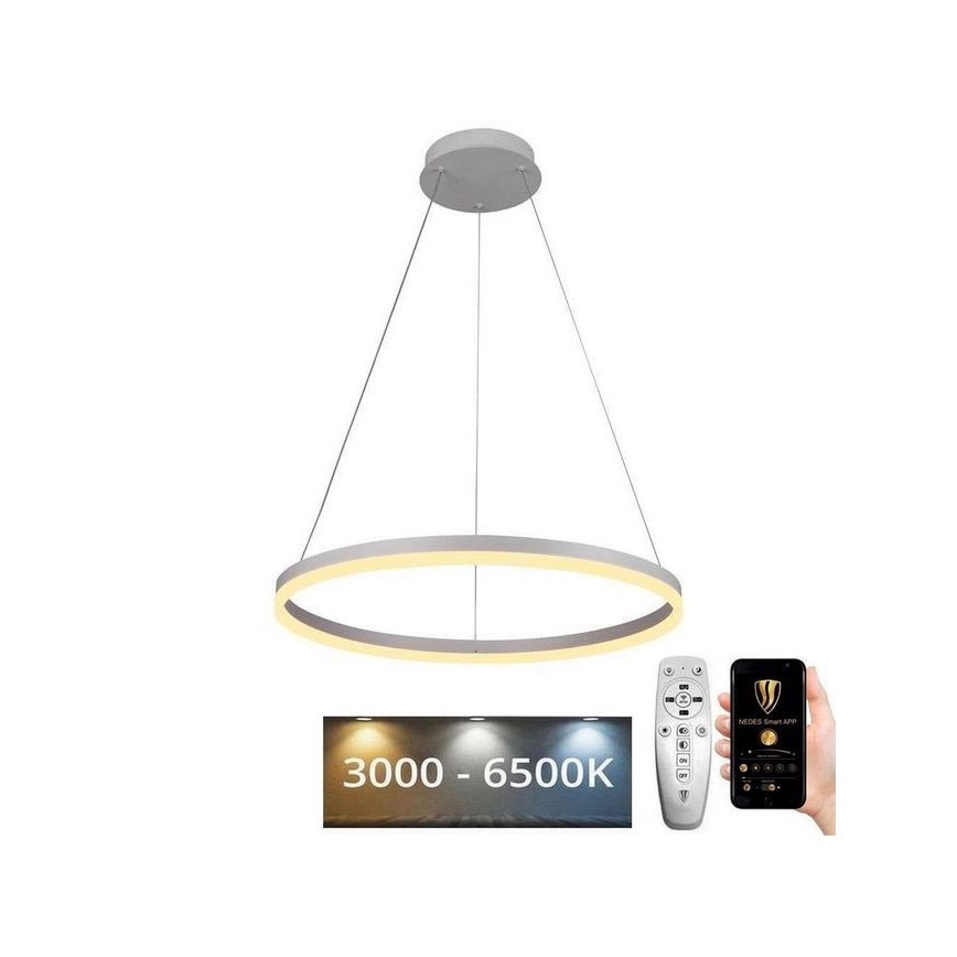 Brilagi - Lampadario a sospensione con filo LED dimmerabile CIRCLE LED/42W/230V 3000-6500K + telecomando