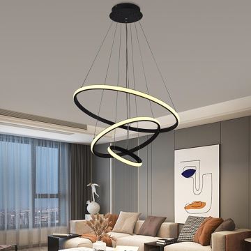 Brilagi - Lampadario a sospensione con filo LED dimmerabile CIRCLE LED/90W/230V 3000-6500K + telecomando