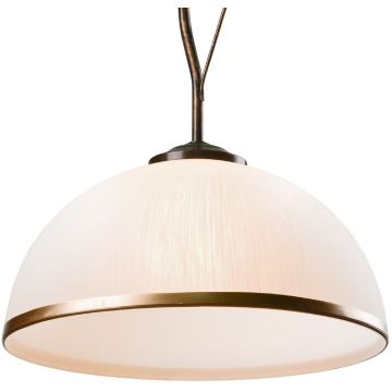 Brilagi - Lampadario a sospensione con supporto rigido LED ANTICO 1xE27/60W/230V patina di bronzo