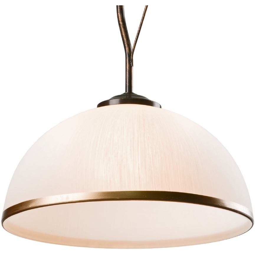 Brilagi - Lampadario a sospensione con supporto rigido LED ANTICO 1xE27/60W/230V patina di bronzo