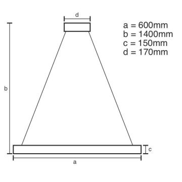 Brilagi - Lampadario di cristallo a LED dimmerabile su una stringa HALO LED/40W/230V + Telecomando