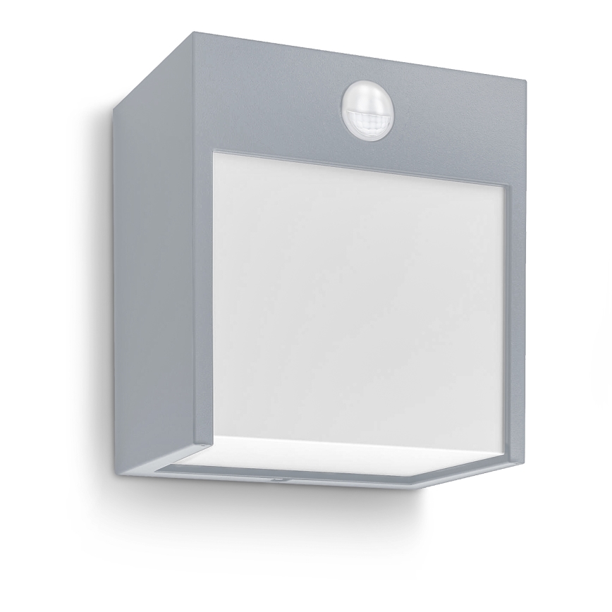 Brilagi - LED Applique da esterno con sensore TERNI LED/12W/230V grigio IP44