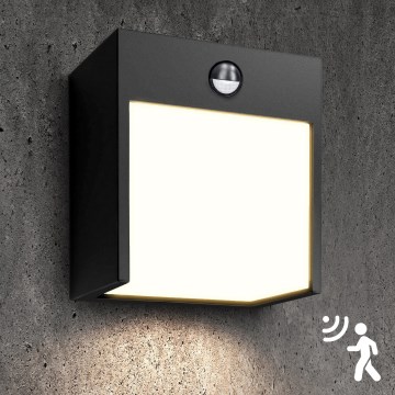 Brilagi - LED Applique da esterno con sensore TERNI LED/12W/230V nero IP44