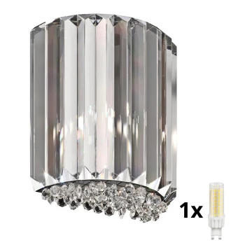 Brilagi - LED Applique di cristallo GLAMOUR 1xG9/42W/230V