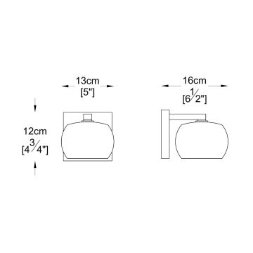 Brilagi - LED Applique di cristallo JEWEL 1xG9/42W/230V