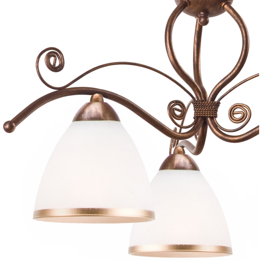 Brilagi - LED Lampadario a sospensione con catena ANTICO 3xE27/60W/230V patina di bronzo