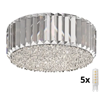 Brilagi - LED Plafoniera di cristallo GLAMOUR 5xG9/42W/230V