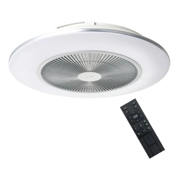 Brilagi - Luce LED dimmerabile con ventola AURA LED/38W/230V 3000-6000K argento + telecomando