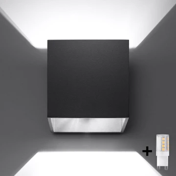 Brilagi -  Luce Spot da parete a LED MURO 1xG9/4W/230V nero