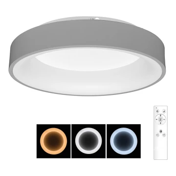 Brilagi - Plafoniera LED dimmerabile FALCON LED/40W/230V 3000-6500K grigio + telecomando