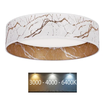 Brilagi - Plafoniera LED VELVET LED/12W/230V d. 30 cm 3000K/4000K/6400K bianco/oro