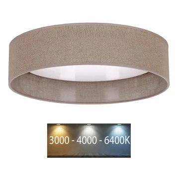 Brilagi - Plafoniera LED VELVET LED/12W/230V d. 30 cm 3000K/4000K/6400K marrone