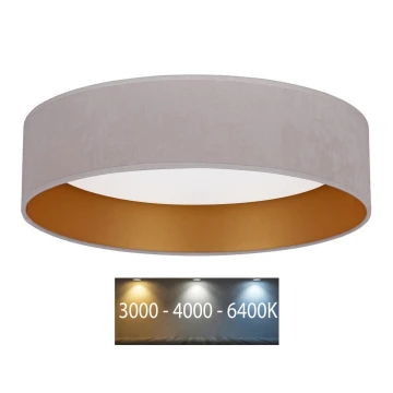 Brilagi - Plafoniera LED VELVET LED/24W/230V 3000/4000/6400K crema/oro