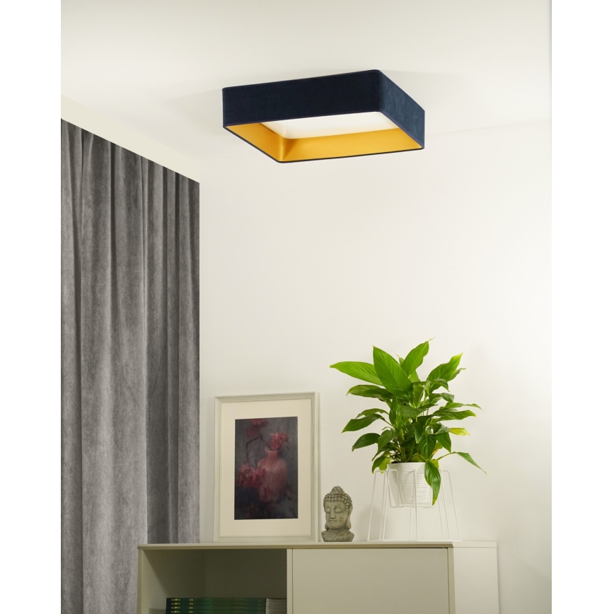 Brilagi - Plafoniera LED VELVET SQUARE LED/24W/230V blu scuro