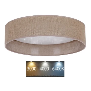 Brilagi - Plafoniera LED VELVET STAR LED/36W/230V d. 55 cm 3000K/4000K/6400K marrone