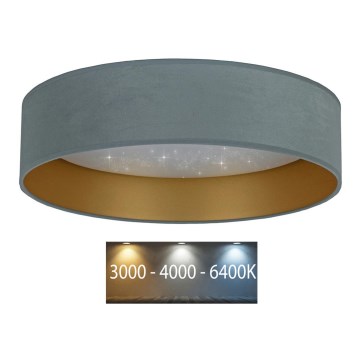 Brilagi - Plafoniera LED VELVET STAR LED/36W/230V d. 55 cm 3000K/4000K/6400K menta/oro