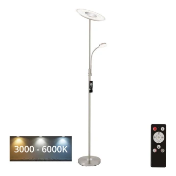 Brilo - Lampada da terra dimmerabile a LED LED/29,5W/230V + LED/3,5W 3000-6000K + telecomando