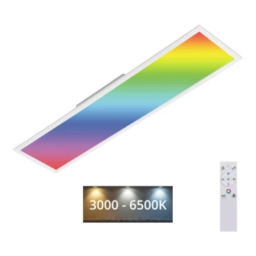 Brilo - Plafoniera dimmerabile RGBW SLIM LED/40W/230V 3000-6500K + telecomando