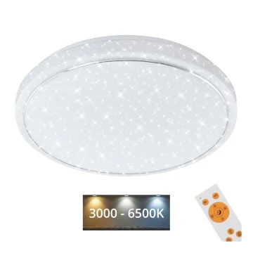 Brilo - Plafoniera LED dimmerabile STARRY SKY LED/18W/230V 3000-6500K + telecomando