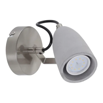 Briloner 2529-012 - Luce Spot da parete a LED THIMBLE 1xGU10/5W/230V calcestruzzo