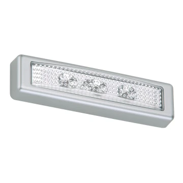 Briloner 2689-034 - LED Luce di orientamento a sfioramento LERO LED/0,18W/3xAAA argento
